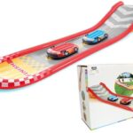 Intex 221 Inch Inflatable Racing Fun Outdoor Water Slide Track With 2 Surf Riders And Built-In Sprayer