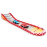 Intex 221 Inch Inflatable Racing Fun Outdoor Water Slide Track With 2 Surf Riders And Built-In Sprayer - Image 3