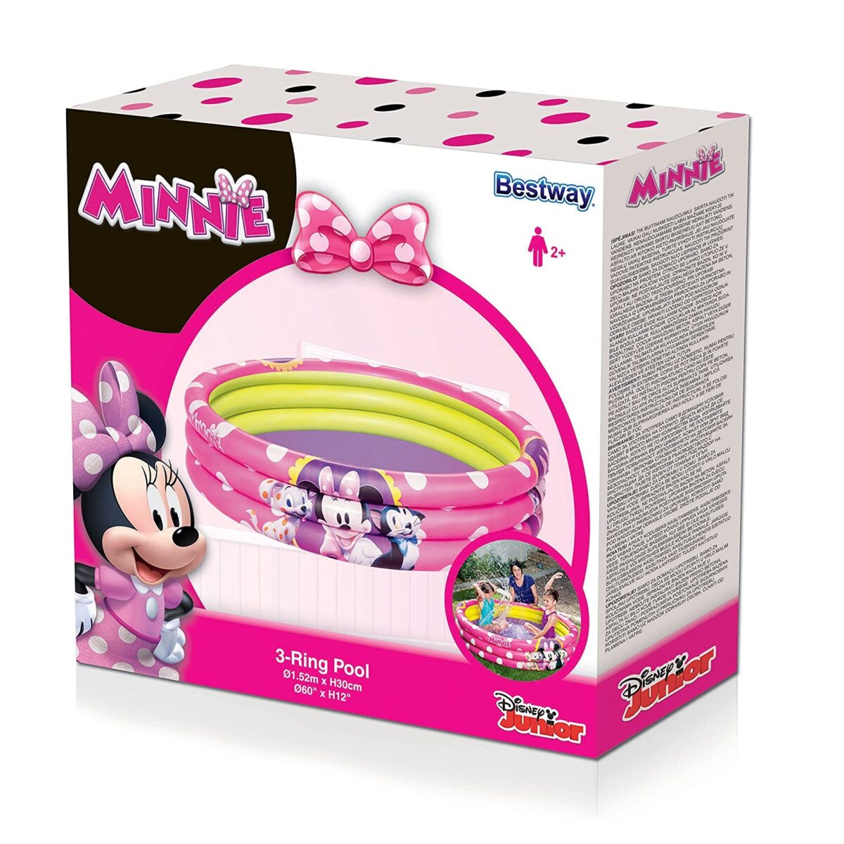 Disney Minnie Mouse Inflatable Pool Pink 122 x 25 cm - Image 3