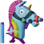 NERF MicroShots Fortnite Micro Rainbow Smash - Mini Dart-Firing Blaster and 2 Official Nerf Elite Darts