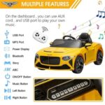 Bentley Mulsanne 12V Ride On Cars, Yellow - Image 2