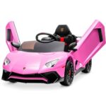 Lamborghini Aventador SV Battery Powered Sports Ride On Cars , Pink