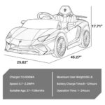 Lamborghini Aventador SV Battery Powered Sports Ride On Cars , Pink - Image 4