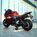 Kids 12V Powered Ride Ons Motorcycle , Red - Image 2
